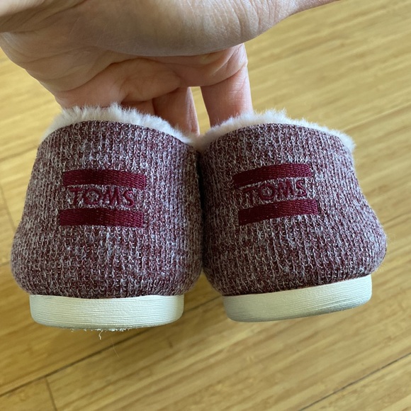 Women’s Toms Shearling Alpargata Shoes Sz 7.5 W - Picture 9 of 9